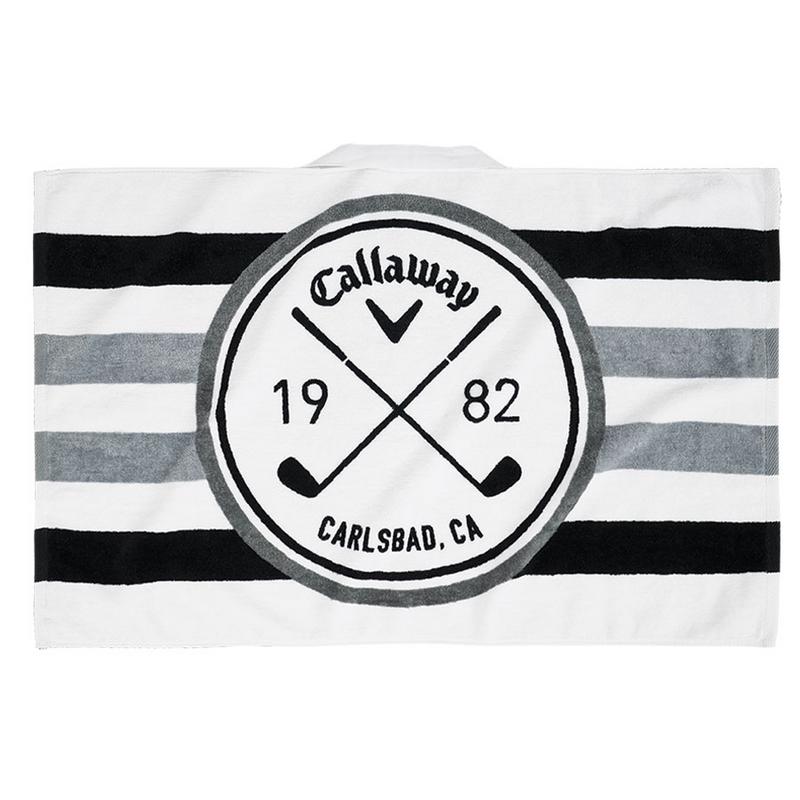 Callaway Golf Cart Towel 30x20 White/Black/Charcoal