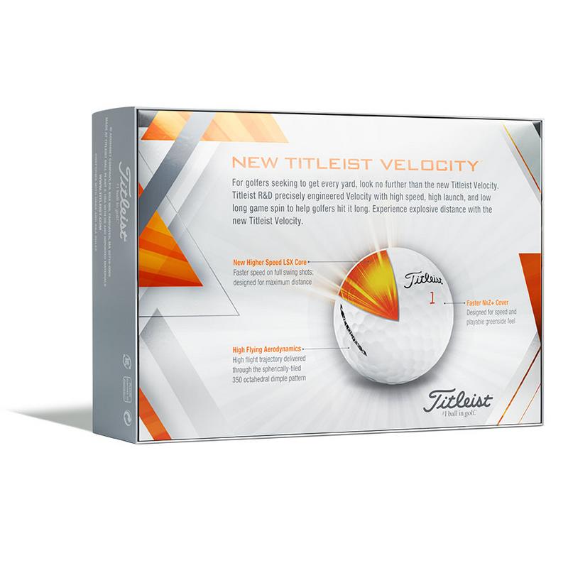 Titleist Velocity Golf Balls - Personalised  - White