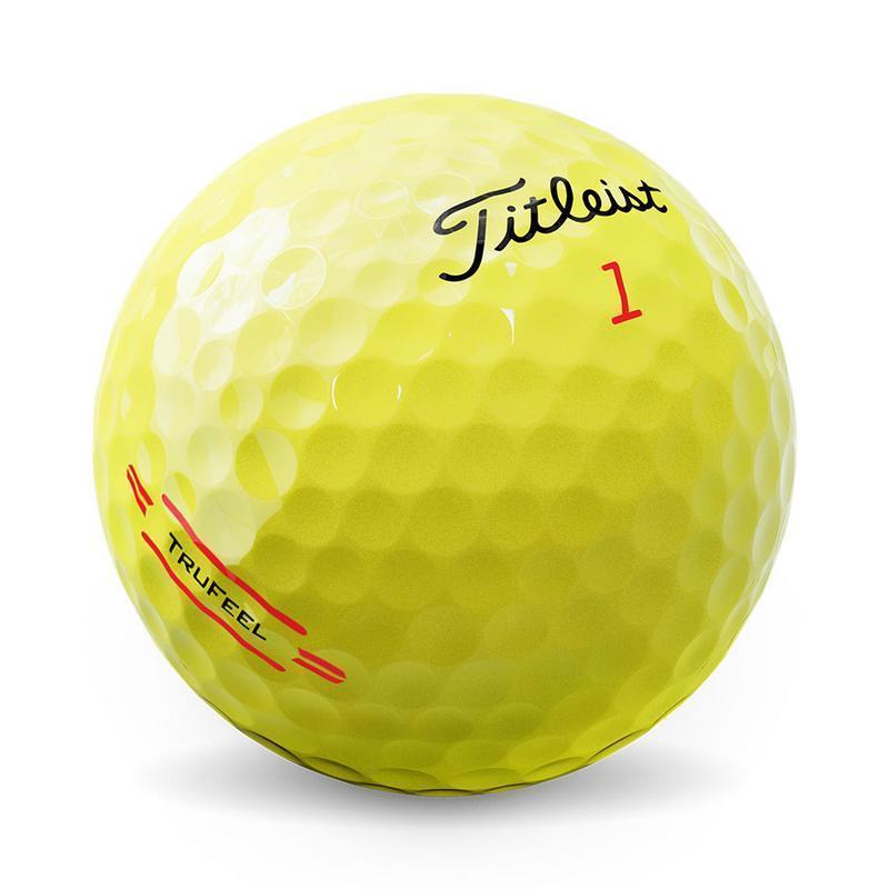 Titleist TruFeel Golf Balls - Personalised - Yellow  - main image