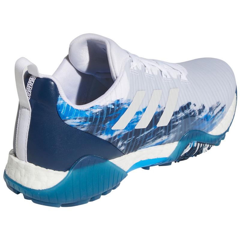 adidas Code Chaos Golf Shoes - White/Grey/Navy - main image