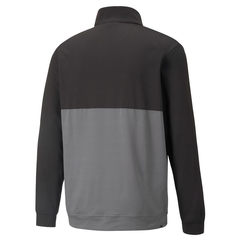 Puma Gamer Colourblock 1/4 Zip Golf Sweater - Black  - main image