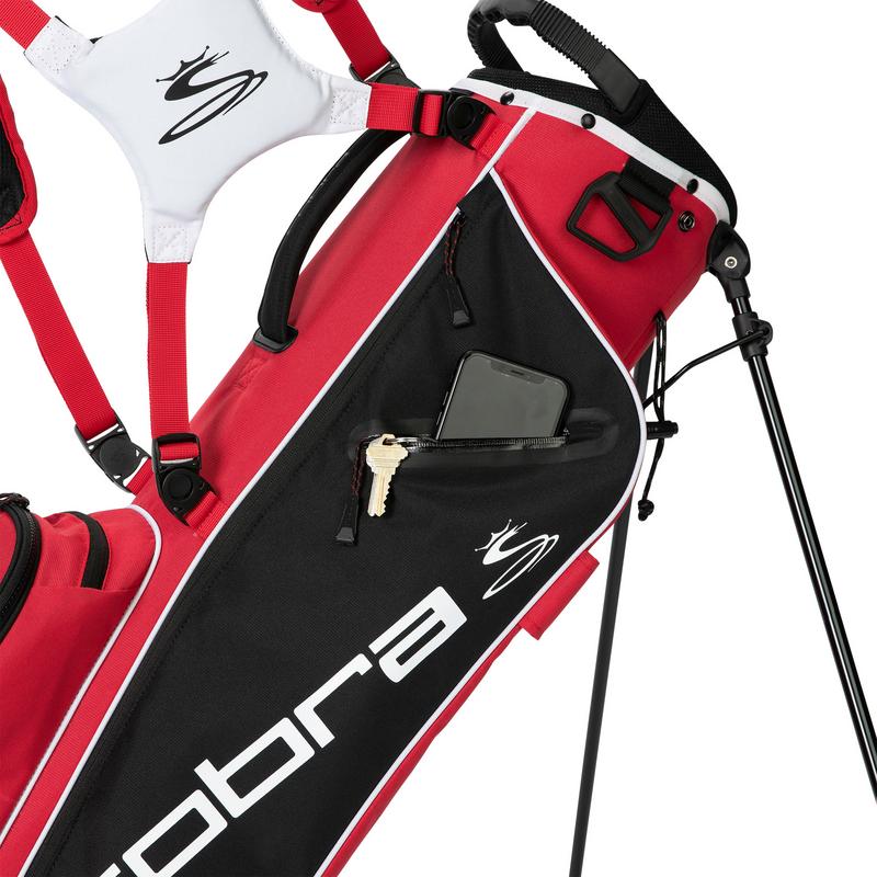 Cobra Ultralight Sunday Golf Stand Bag - Black/Red - main image