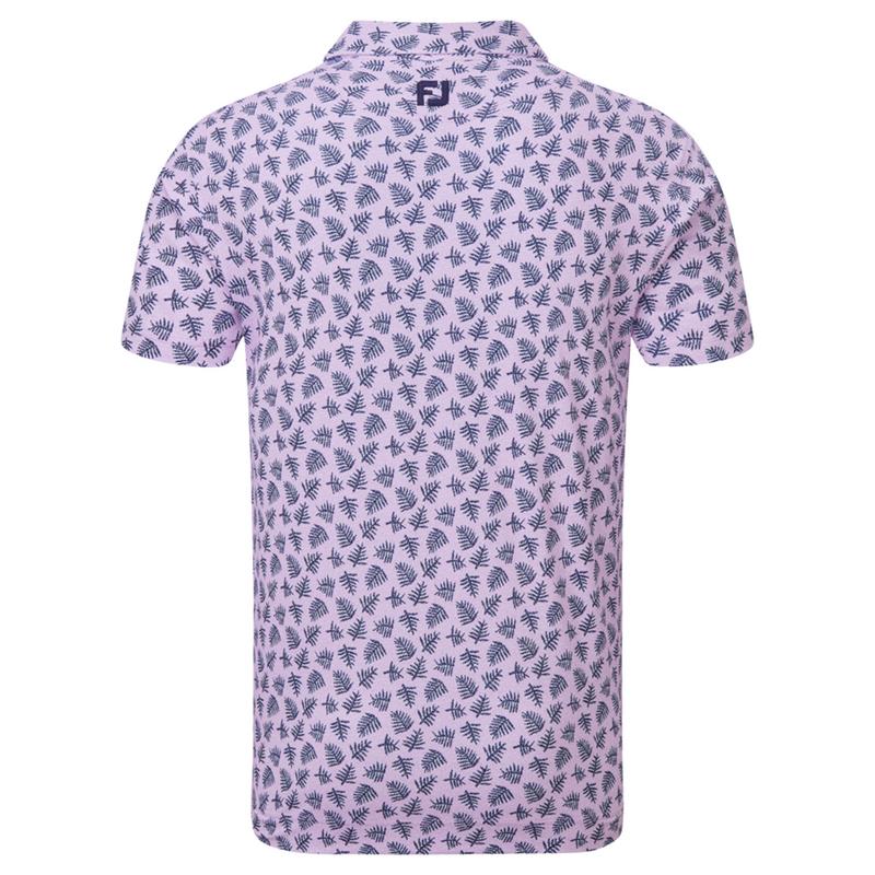 FootJoy Shadow Palm Print Pique - Lavender/Navy - main image