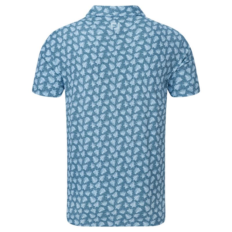 FootJoy Shadow Palm Print Pique - Navy/Dust Blue - main image