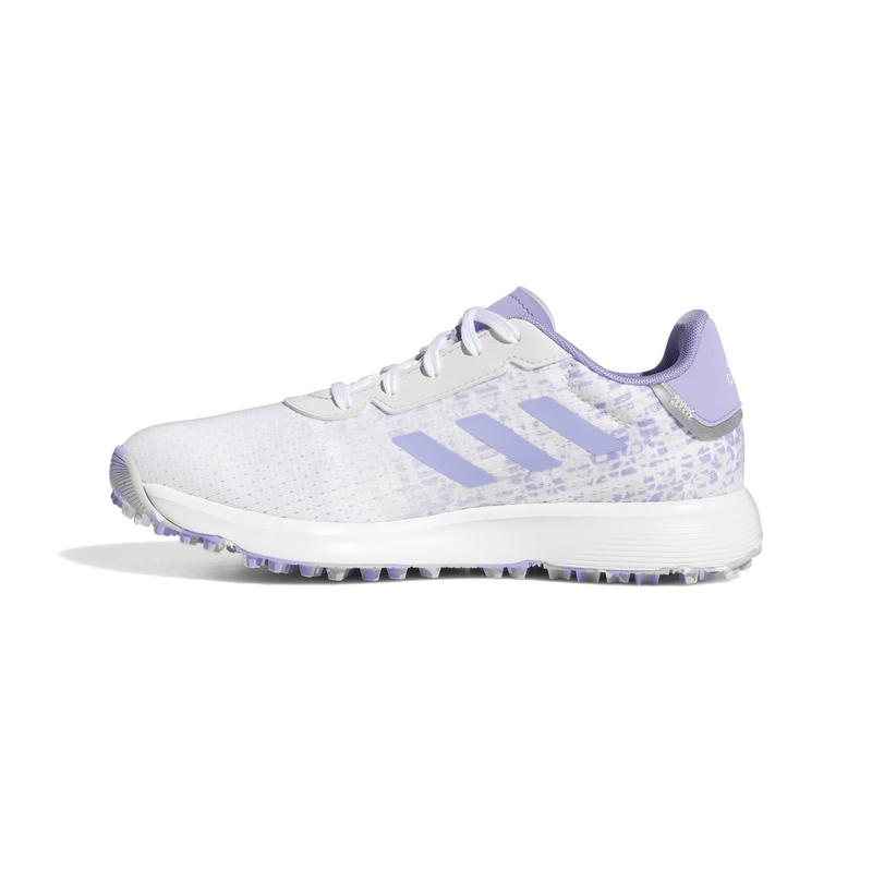 adidas Junior S2G Spikeless Golf Shoes - White/Purple/Grey - main image