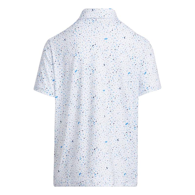 adidas Boys Flag Print Golf Polo Shirt - Blue - main image
