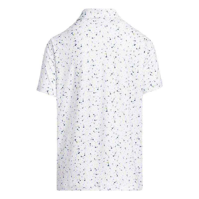 adidas Boys Flag Print Golf Polo Shirt - Green - main image