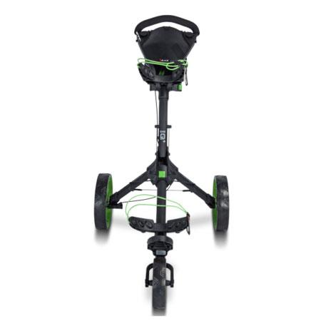 Big Max IQ+ 3 Wheel Golf Push Trolley - Black/Lime - main image