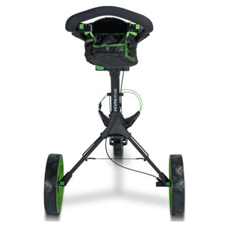 Big Max IQ+ 3 Wheel Golf Push Trolley - Black/Lime - main image