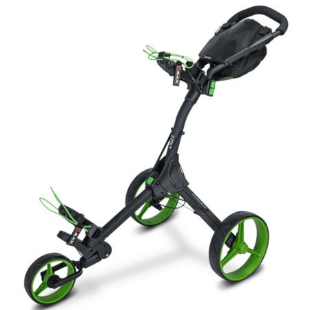Big Max IQ+ 3 Wheel Golf Push Trolley - Black/Lime - main image