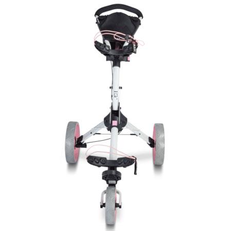 Big Max IQ+ 3 Wheel Golf Push Trolley - White/Pink - main image