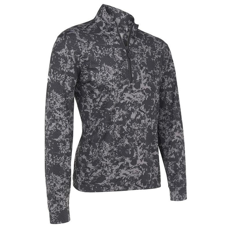 Callaway Camo Sun Printed 1/4 Zip Top - Black - main image