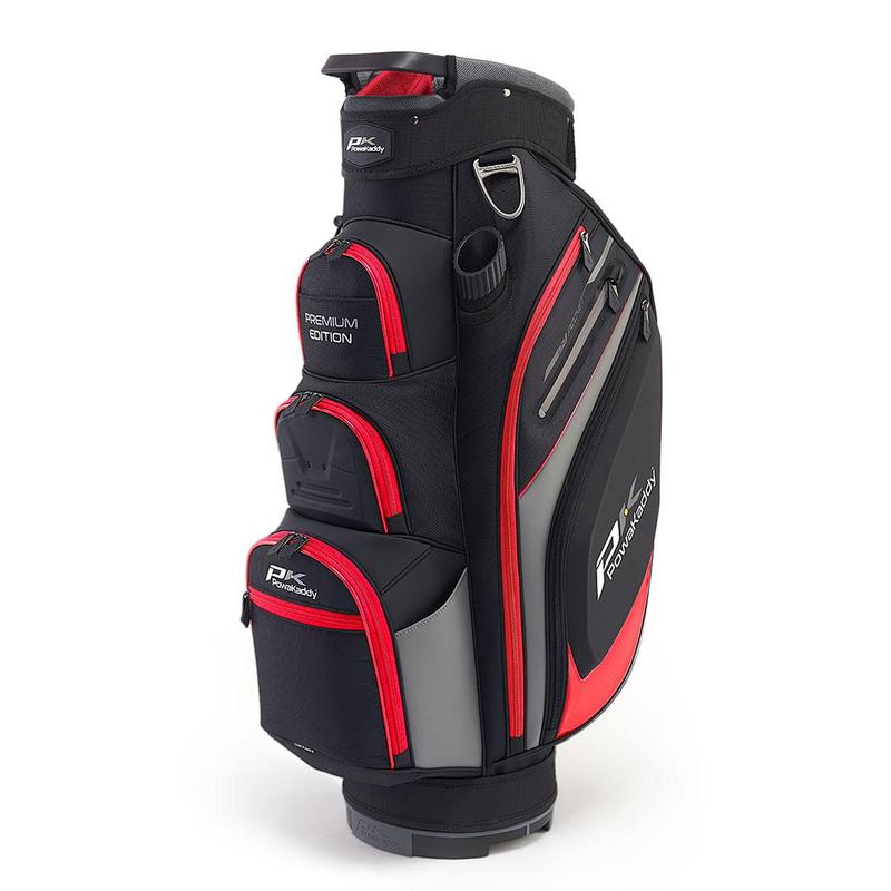 PowaKaddy Premium Edition Golf Cart Bag - Black/Red