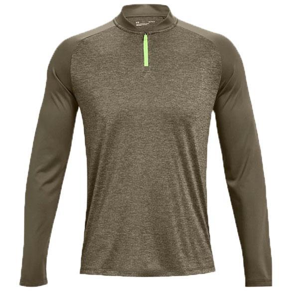 Under Armour Tech 2.0 Zip Neck Blade Collar Sweater - Green - main image