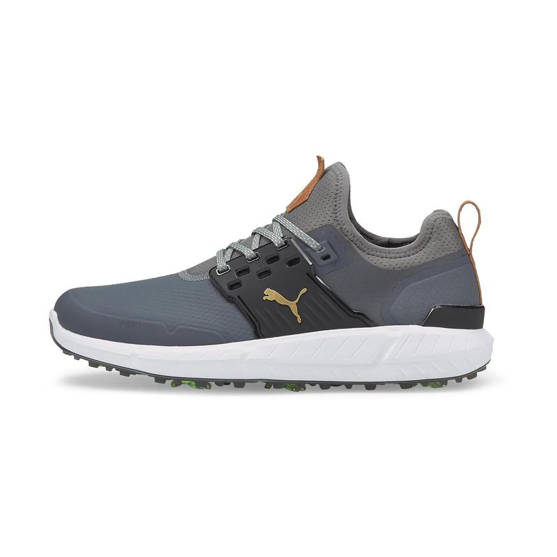 Puma Ignite Articulate Golf Shoes - Grey/Gold - main image