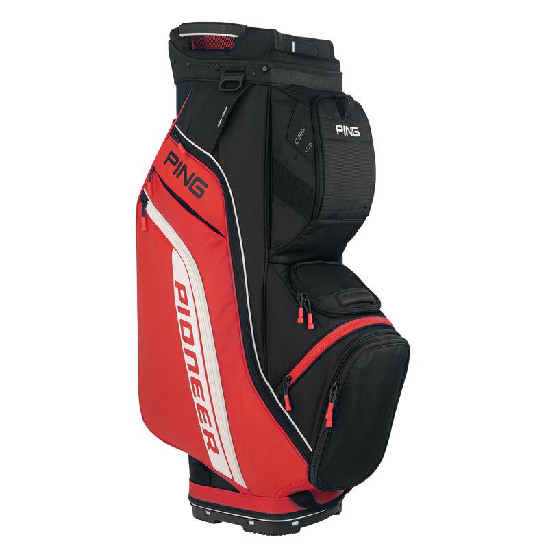 Ping Pioneer 214 Cart Bag  -  Red/Black