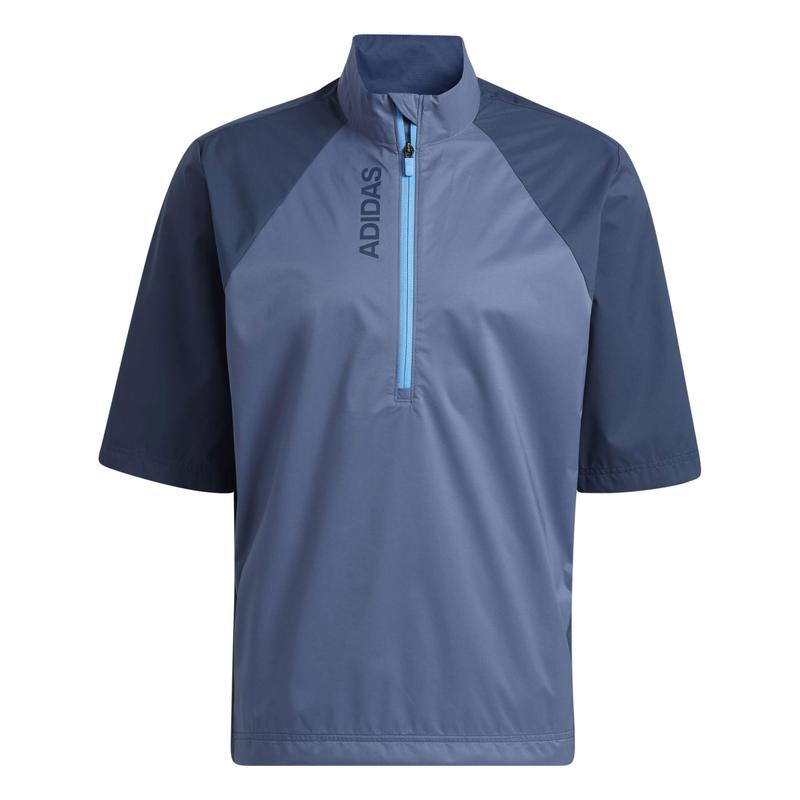 adidas Provisional Lightweight Short Sleeve Golf Rain Jacket - Navy