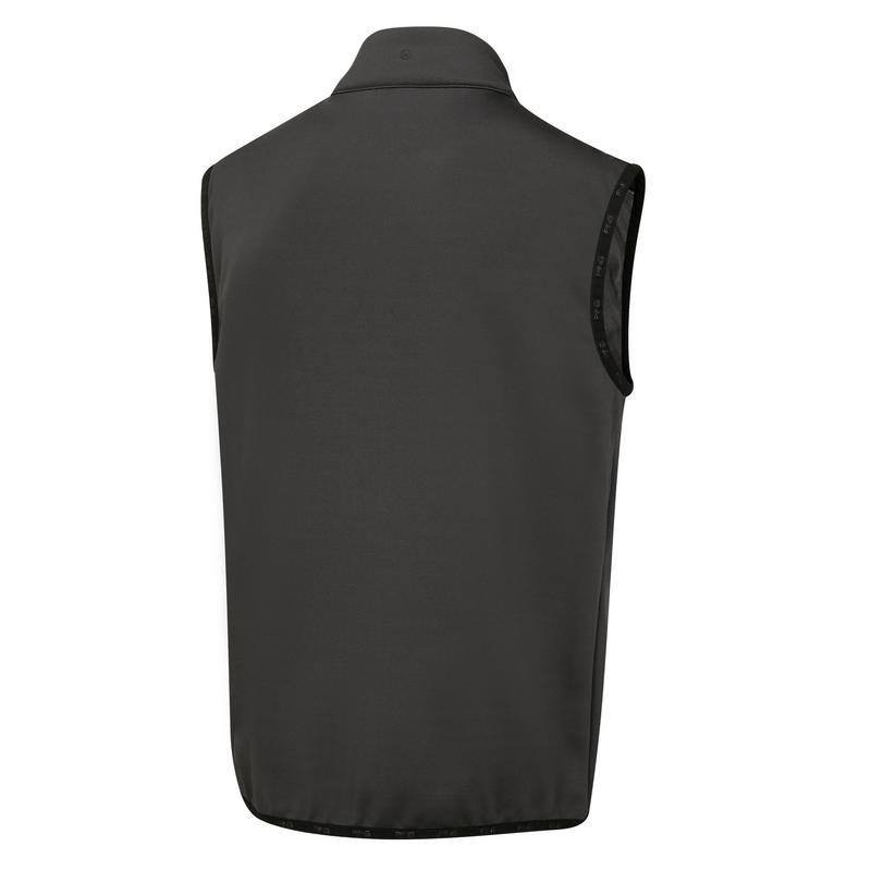 Ping Arlo Quilted Hybrid Golf Vest - Black/Asphalt - main image