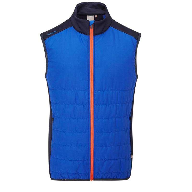 Ping Arlo Quilted Hybrid Golf Vest - North Sea/Navy