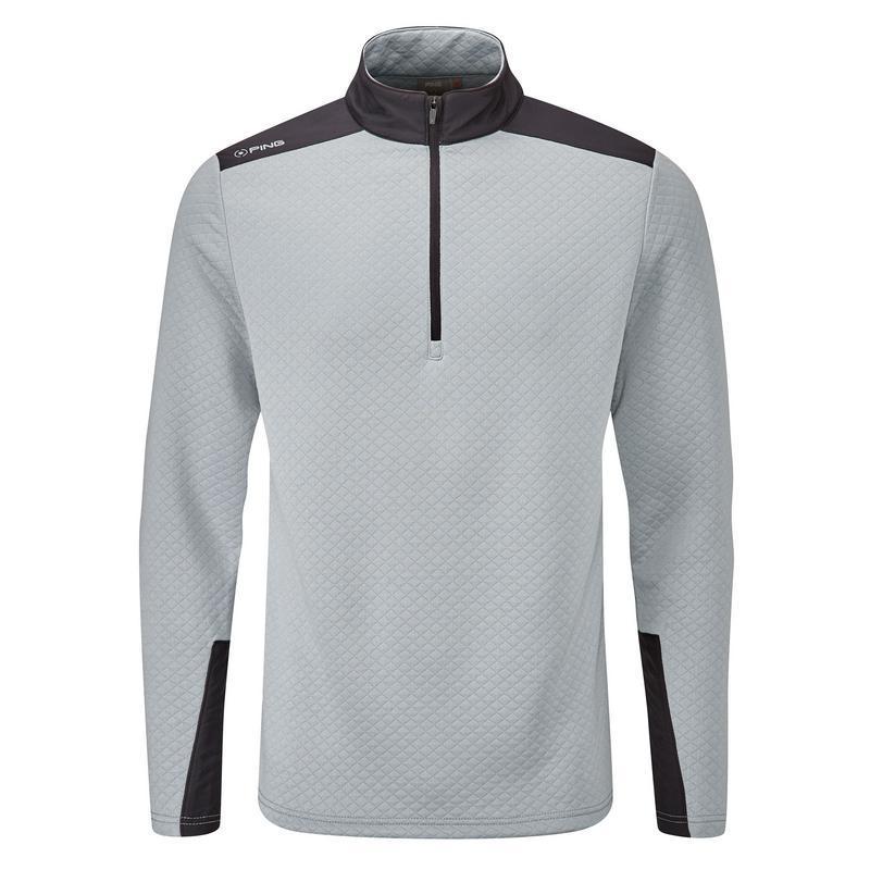Ping Marshall Half Zip Fleece Golf Sweater - Quarry/Black - main image