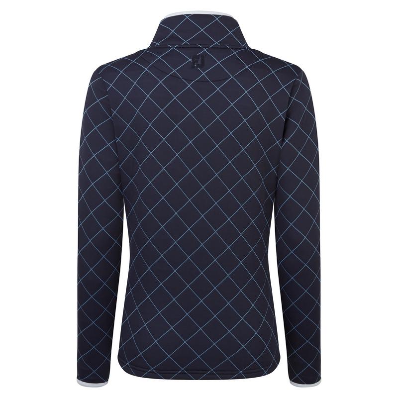 FootJoy Ladies Jersey Quilted Golf Mid Layer Sweater - Navy - main image