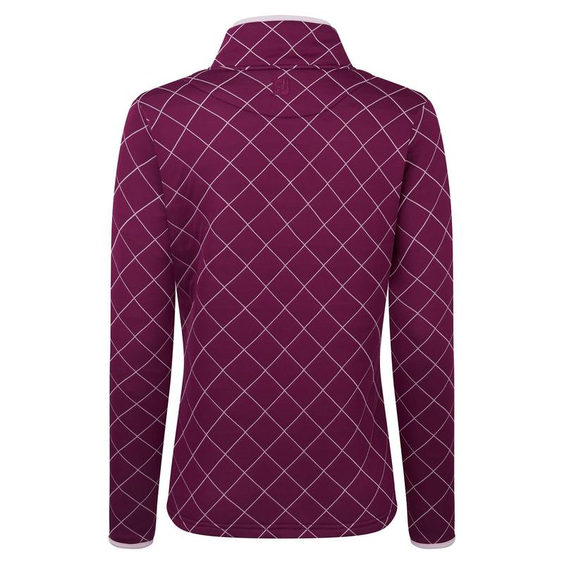 FootJoy Ladies Jersey Quilted Golf Mid Layer Sweater - Red - main image