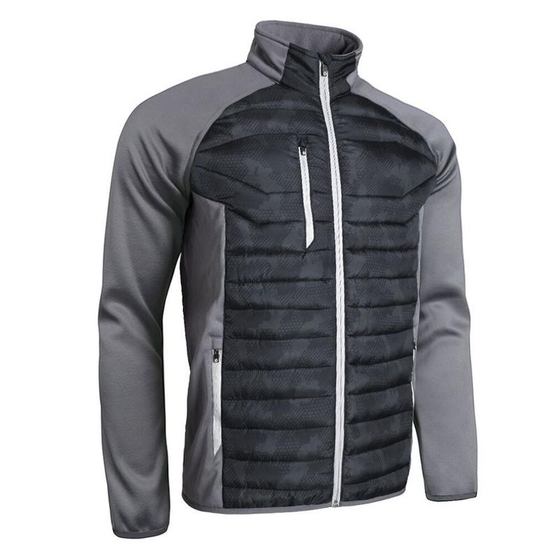 Sunderland Zermatt Padded Golf Jacket - Black Camo/Gunmetal/Silver - main image