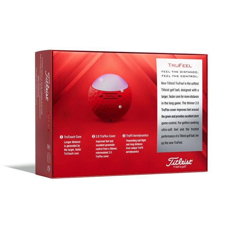 Titleist TruFeel Golf Balls - Red - main image