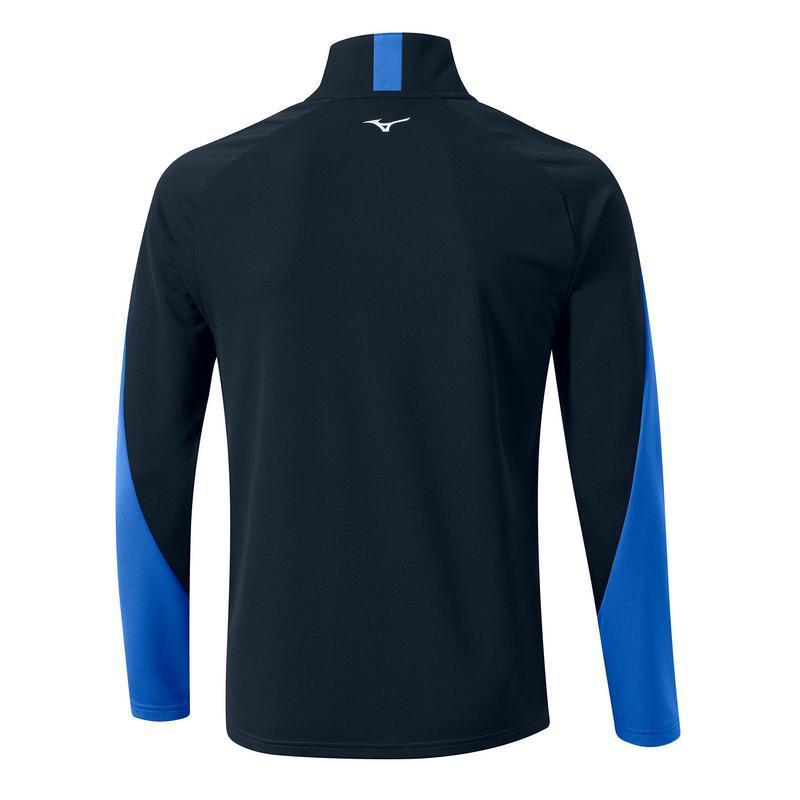 Mizuno Breath Thermo Winter Brz 1/4 Zip Golf Midlayer - Blue - main image