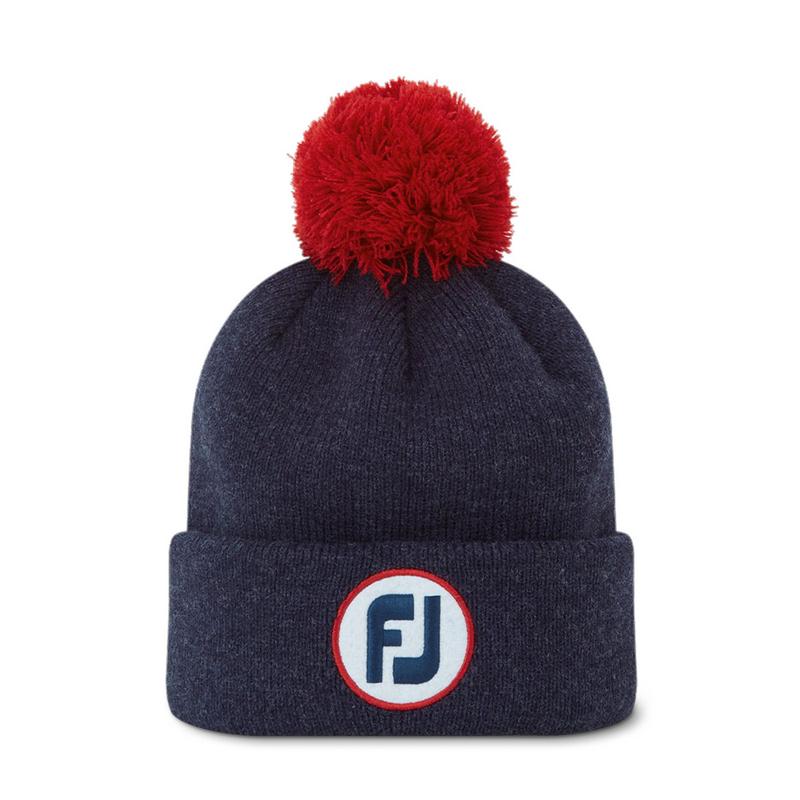 FootJoy FJ Solid Pom Pom Golf Beanie Hat - main image