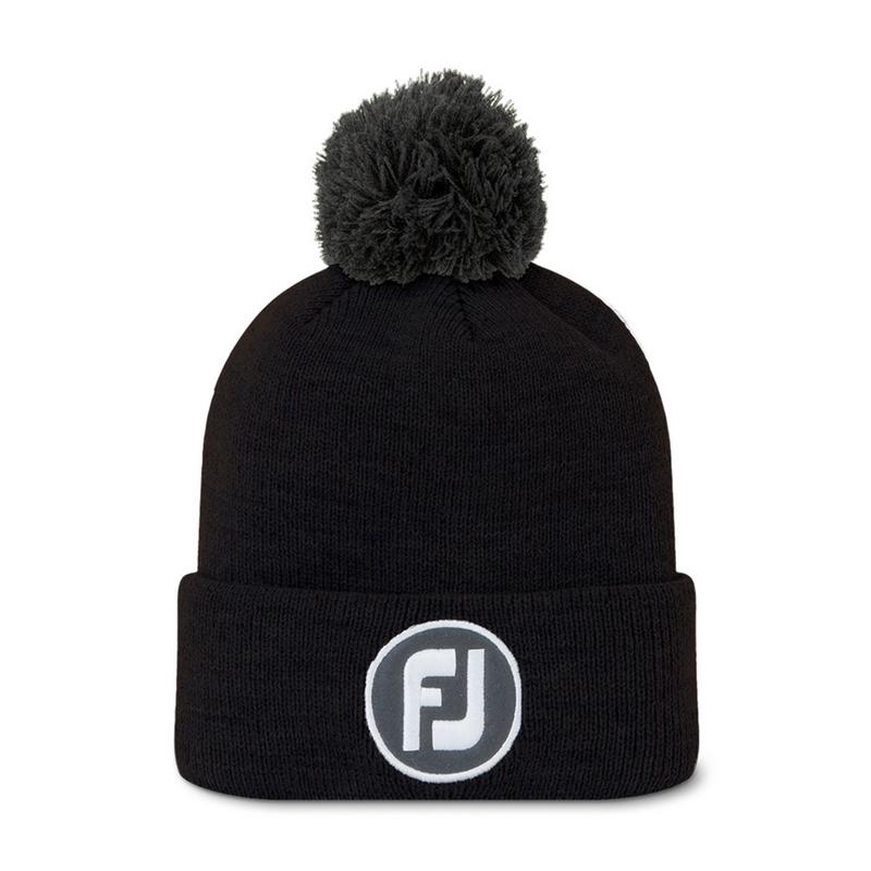 FootJoy FJ Solid Pom Pom Golf Beanie Hat - main image