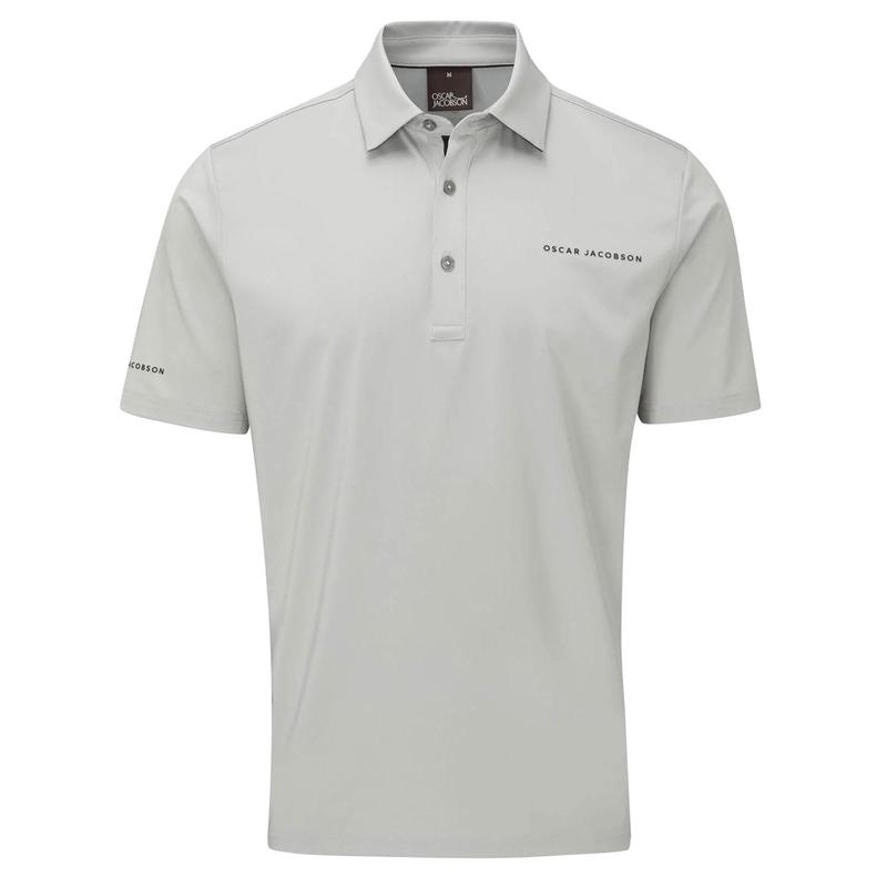 Oscar Jacobson Chap II Tour Golf Polo Shirt - Grey - main image