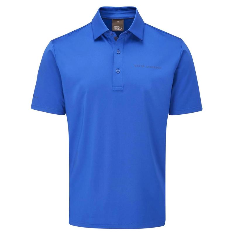 Oscar Jacobson Chap II Tour Golf Polo Shirt - Blue