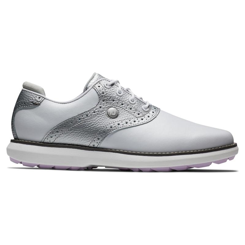 Footjoy Traditions Spikeless Women's Golf Shoe - White/Silver - main image