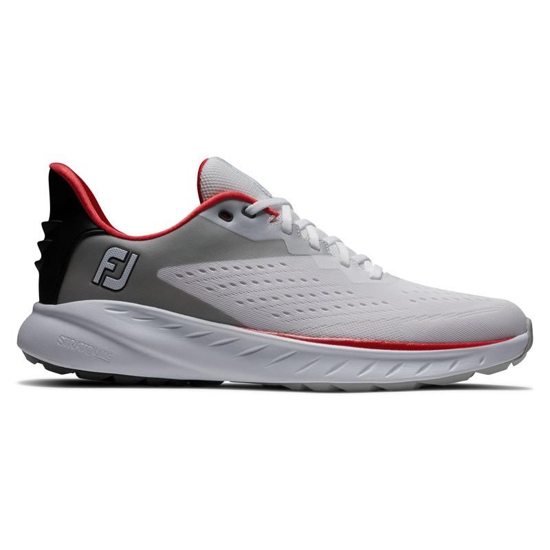 Footjoy Flex XP Golf Shoe - White/Black/Red - main image