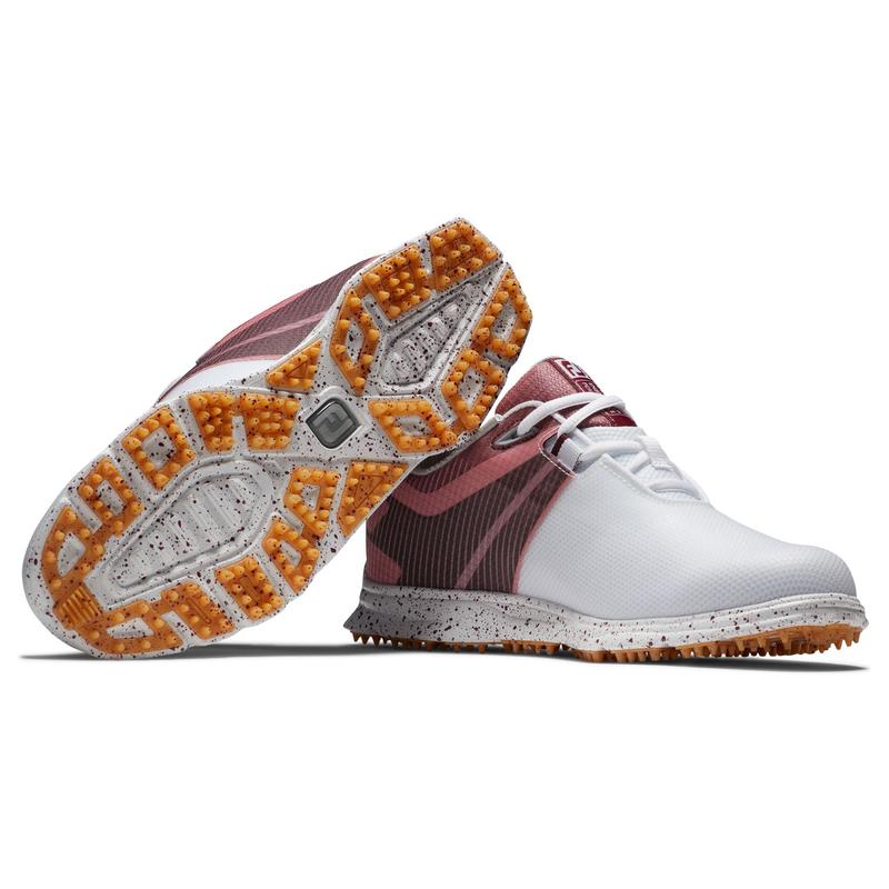 Footjoy Pro|SL Sport Womens Golf Shoes - White/Black/Burgundy - main image