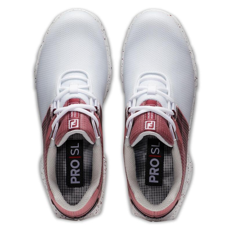 Footjoy Pro|SL Sport Womens Golf Shoes - White/Black/Burgundy - main image