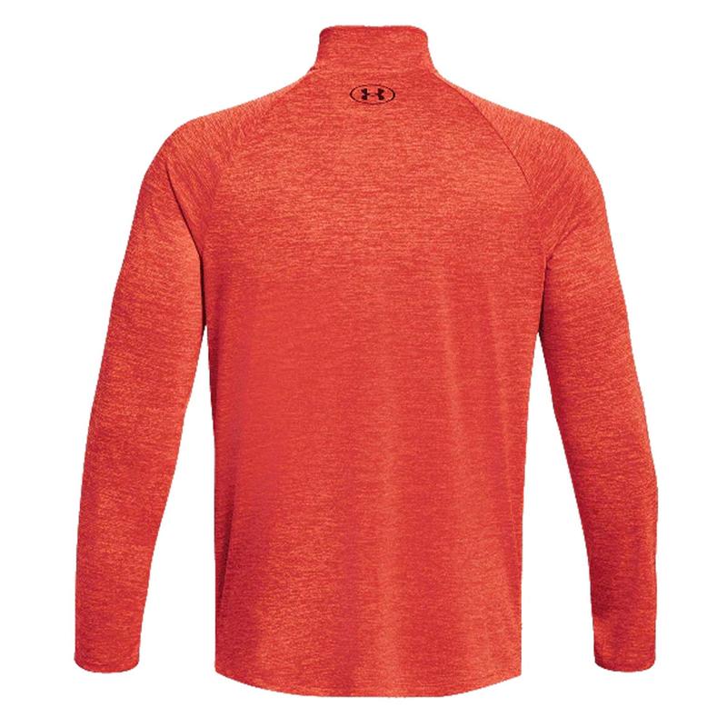 Under Armour Tech 2.0 Half Zip Long Sleeve Golf Top - After Burn - main image