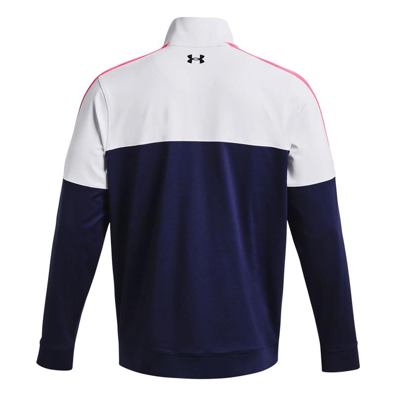 Under Armour UA Storm Midlayer Half Zip Golf Sweater - Midnight Navy/White - main image