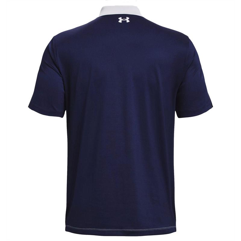 Under Armour Performance 3.0 Colourblock Golf Polo Shirt - White - main image