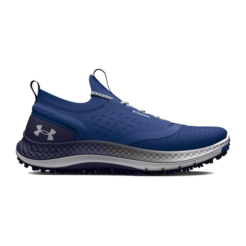 Blue and gray shop under armour shoes