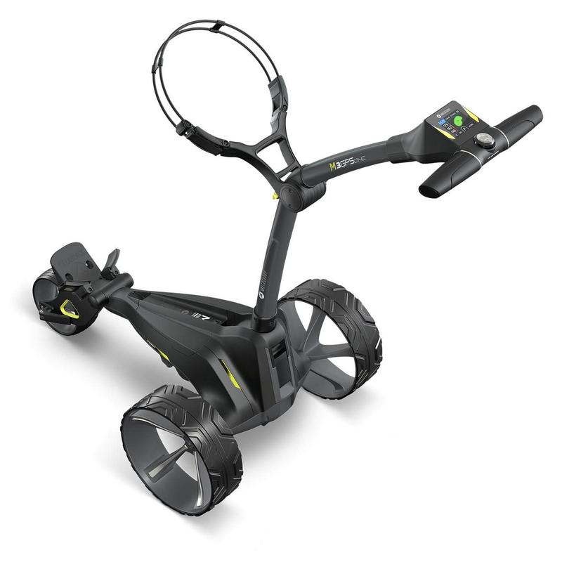Motocaddy M3 GPS DHC Graphite Electric Golf Trolley - Standard Lithium - main image