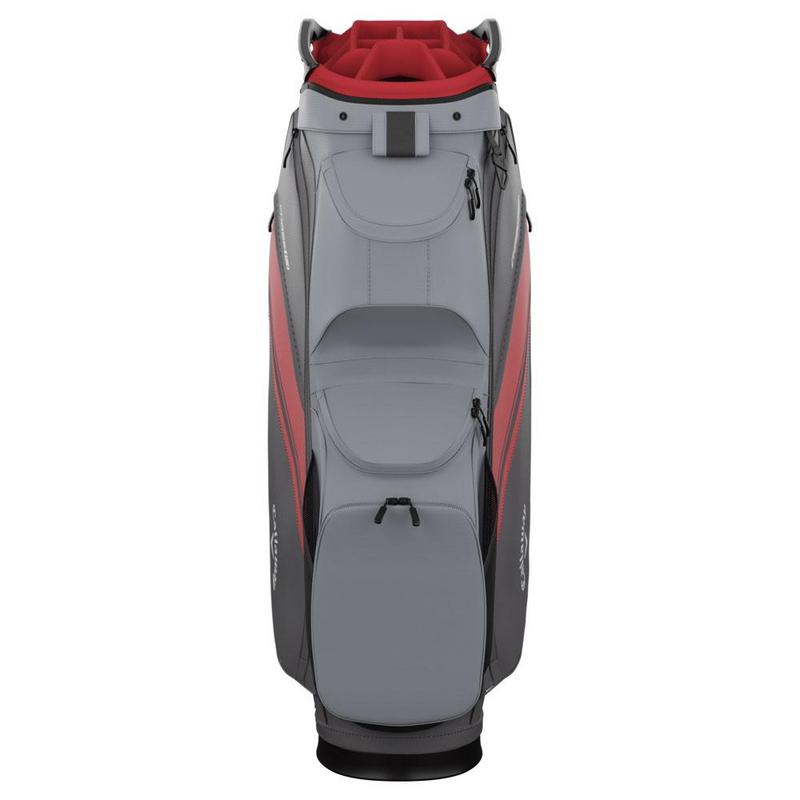 Callaway Chase 14 Golf Cart Bag - Steel/Graphite/Red - main image