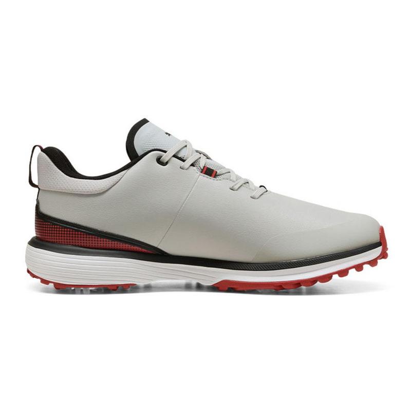 Puma Fusion Grip ST Golf Shoes -  Ash Grey/Puma Black/Candy Apple - main image