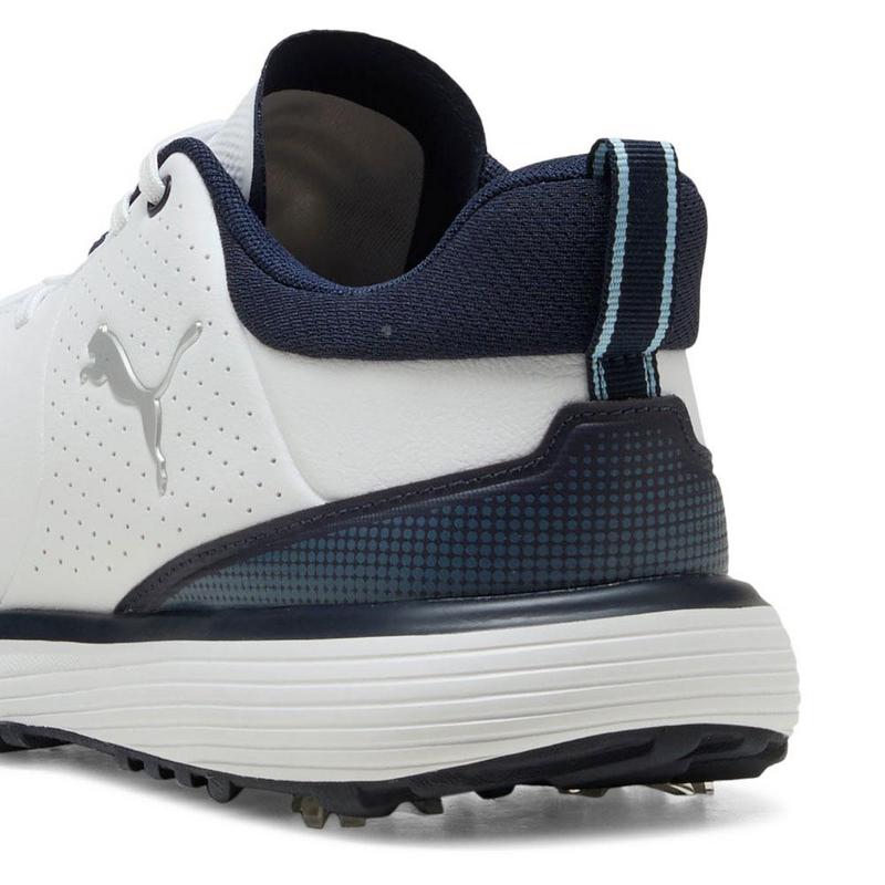 Puma Fusion Grip ST Golf Shoes -  Puma White/Puma Silver/Deep Navy - main image