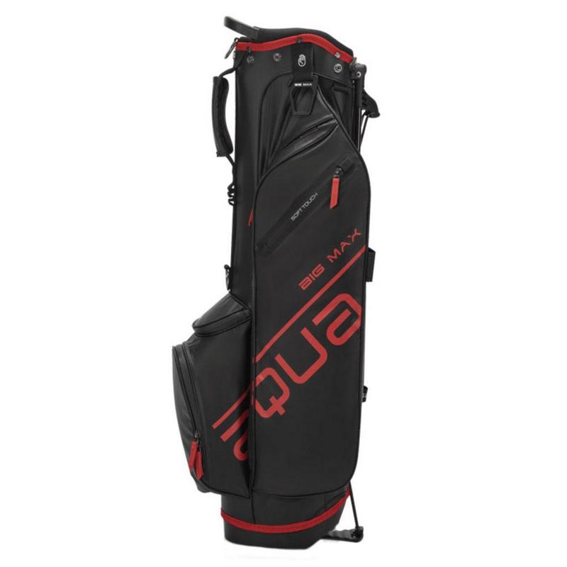 Big Max Aqua Seven H Waterproof Golf Stand Bag - Black/Red - main image