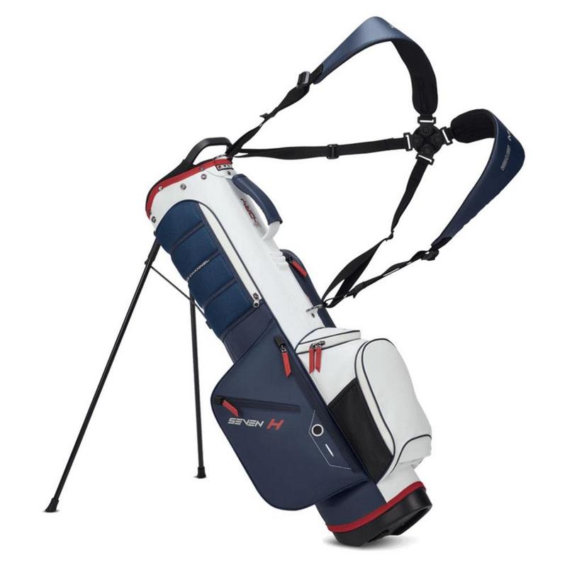 Big Max Aqua Seven H Waterproof Golf Stand Bag - Navy/White/Red - main image