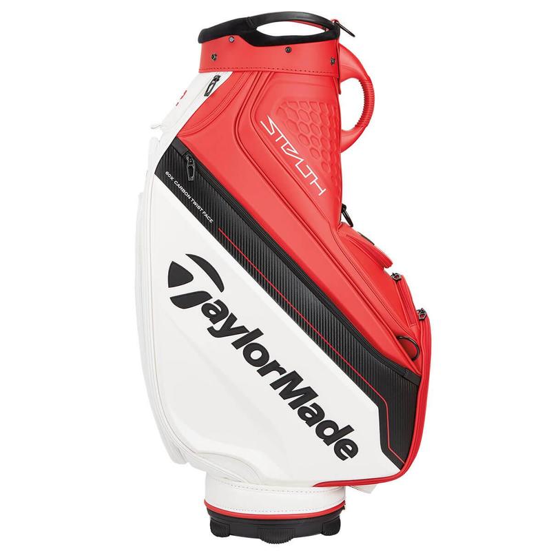 TaylorMade Stealth 2 Tour Golf Cart Bag - Red/White/Black