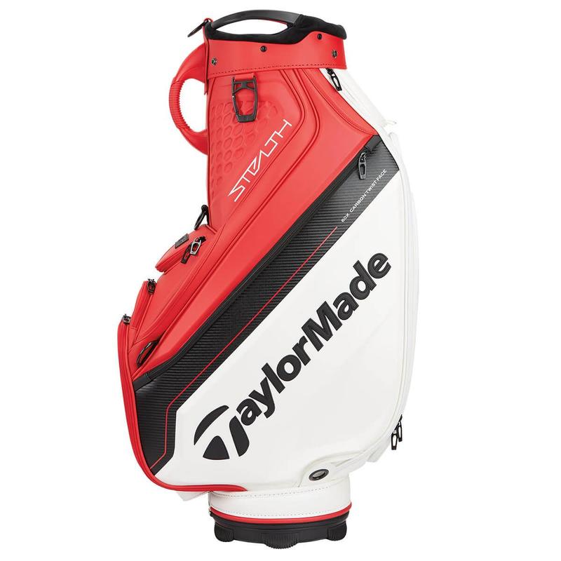 TaylorMade Stealth 2 Tour Golf Cart Bag - Red/White/Black