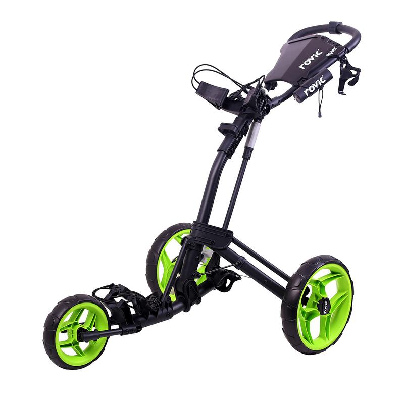 Rovic RV2L Golf Trolley - Charcoal/Lime - main image